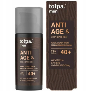 Tołpa Men Anti Age Przeciwzmarszczkowy Krem Do Twarzy Dla Mężczyzn 40+ 50ml