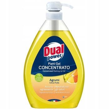 Dual Power Piatti Gel Płyn Do Mycia Naczyń Koncentrat Cytrusowy 1000ml