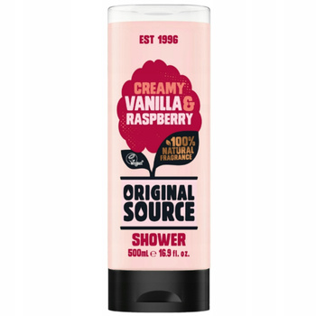 Original Source Shower Vanilla Raspberry Kremowy Żel Pod Prysznic 500ml