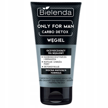 Bielenda Only For Man Carbo Detox Oczyszczający Żel Do Mycia Twarzy 150g