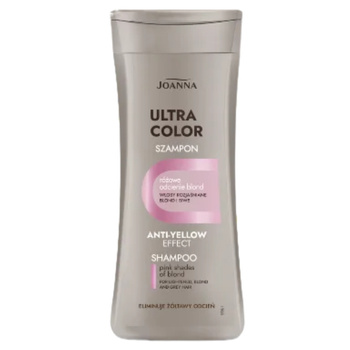 Joanna Ultra Color Różowy Szampon Eliminujący Żółty Kolor Włosy Blond 200ml