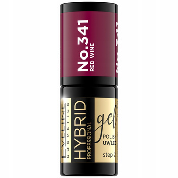 Eveline Hybrid Lakier Hybrydowy Do Paznokci Czerwony 341 Red Wine 5ml