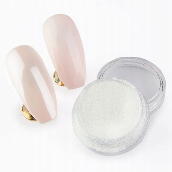 Perłowy Pyłek Do Paznokci Glamour Effect Silver 01