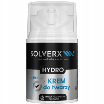 Solverx Men Hydro Nawilżająco Łagodzący Krem Do Twarzy Dla Mężczyzn 50ml