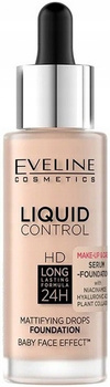 Eveline Podkład HD Liquid Control 002 Soft Porcela