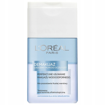 Loreal Delikatny Dwufazowy Płyn Do Demakijażu Oczu Ust Skóra Wrażliwa 125ml