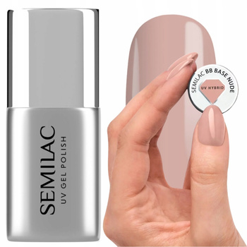 Semilac BB Base Kauczukowa Baza Do Lakierów Hybrydowych Nude Beżowy 7ml