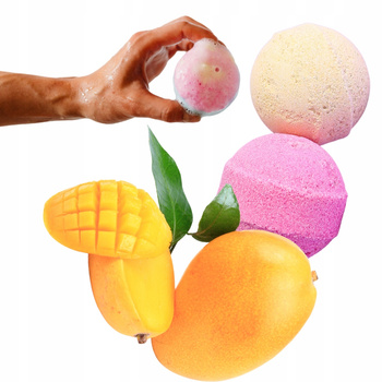 Kąpielove Musująca Kula Do Kąpieli Wanny o Owocowym Zapachu Mango 50g