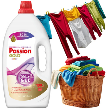 Passion Gold Color Aktiv Gel Żel Do Prania Kolorowego Kolorów 100 Prań 4L
