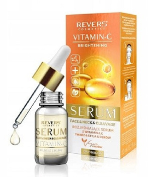 Revers Rozjaśniające Serum z Witaminą C Niacynamid Twarz Szyja Dekolt