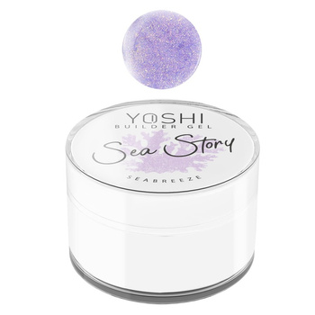 Yoshi Żel Budujący UV LED Sea Story Sea Breeze z Drobinkami Fioletowy 15ml