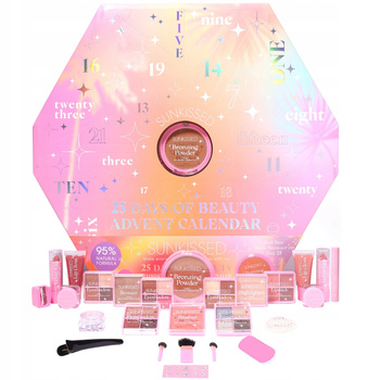 Sunkissed Kalendarz Adwentowy Zestaw Kosmetyków Damskich Do Makijażu