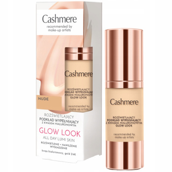 Cashmere Glow Look Rozświetlający Podkład Do Twarzy Złoto 24K Nude 30ml