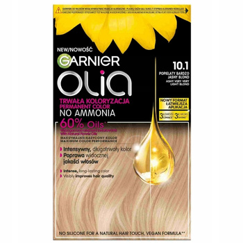 Garnier Olia Farba Do Włosów Bez Amoniaku 10.1 Popielaty Bardzo Jasny Blond