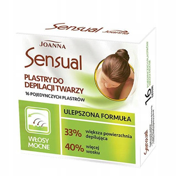 Joanna Sensual Vegan Plastry Do Depilacji Twarzy 12 sz + Oliwka Łagodząca