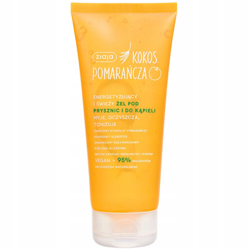 Ziaja Kokos Pomarańcza Oczyszczający Żel Pod Prysznic i Do Kąpieli 200ml