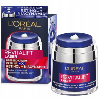Loreal Revitalift Laser Krem Do Twarzy z Retinolem Niacynamidem Na Noc 50ml