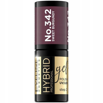 Eveline Hybrid Lakier Hybrydowy Do Paznokci UV/LED 342 Sweet Burgundy 5ml
