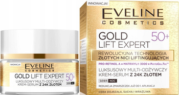 Eveline Krem Serum GOLD LIFT EXPERT 24k złoto 50+