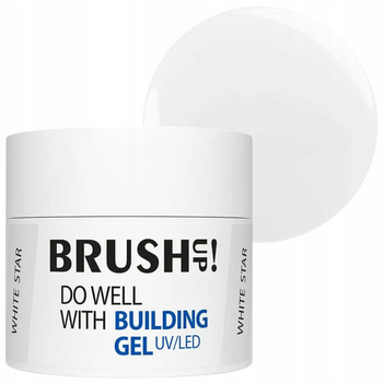 Brush Up! Building Gel UV/LED Żel Do Paznokci Budujący Biały White Star 12g