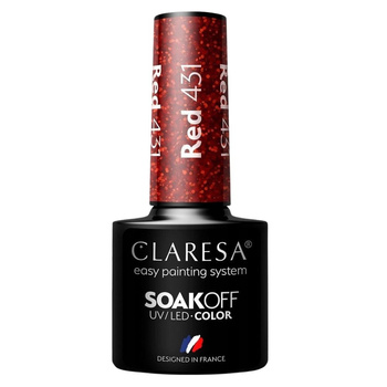 Claresa Lakier Hybrydowy Red 431 5g