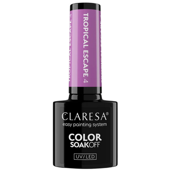 Claresa Lakier Hybrydowy Do Paznokci Tropical Escape 4 Fiolet Orchidea 5g