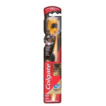 Colgate Szczoteczka 360 Charcoal Gold Złota Soft