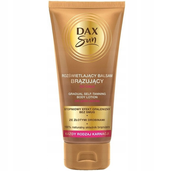 Dax Sun Rozświetlający Brązujący Balsam Do Ciała z Złotymi Drobinkami 150ml