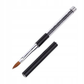 Pędzel do akrylu kryształki czarny Koci Język nr 4