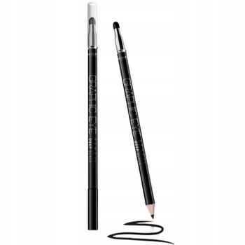 Revers Graphic Eye Deep Black Miękka Matowa Kredka Do Oczu z Gąbką Czarna