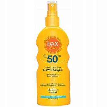 Dax Sun Nawilżający Wodoodporny Spray Do Ciała Wysoka Ochrona SPF 50 200ml