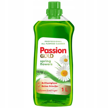 Passion Gold Uniwersalny Płyn Do Mycia Podłóg Świeże Wiosenne Kwiaty 1000ml