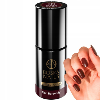 Boska Nails Divine Lakier Hybrydowy Do Paznokci Ciemny 306 Ou Burgundy 6ml