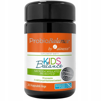 Aliness ProbioBalance Kids Probiotyk Dla Dzieci 5 mld Odporność 30 Kapsułek