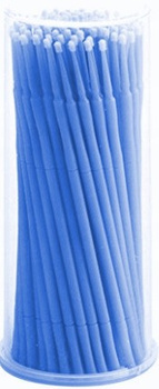 eVanda Aplikatory Bezwłókienkowe Do Rzęs Mikro 2,5mm x100 Niebieskie