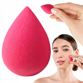 Mini Blender Gąbka Do Makijażu Korektora Gąbeczka Pod Oko Sponge Różowa