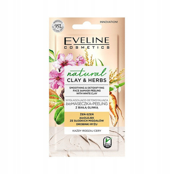Eveline Natural Clay&Herbs maseczka peeling