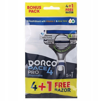 Dorco Pace4 Pro Maszynka Do Golenia 4 Ostrza 5 szt