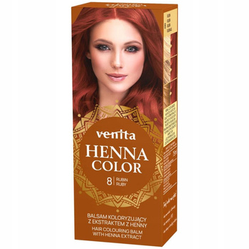 Venita Ziołowy Balsam Koloryzujący Naturalna Henna Do Włosów 08 Rubin
