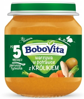 Bobovita Obiadek Łagodna Potrawka z Królika 125g