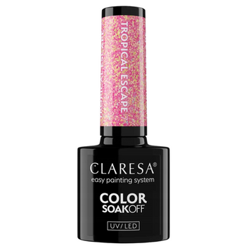 Claresa Lakier Hybrydowy Do Paznokci Tropical Escape 7 Błyszczący Róż 5g