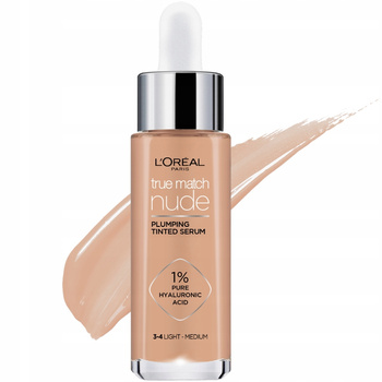 Loreal True Match Nude Skoncentrowane Serum w Podkładzie 3-4 Light Medium