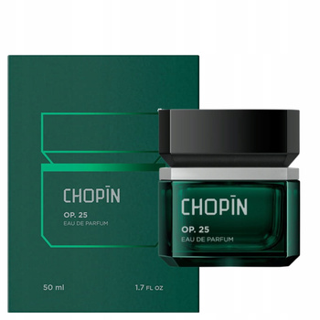 CHOPIN OP. 25 EDP Woda Perfumowana Nuty Mchu Jaśminu Cyprioli Cedru 50ml