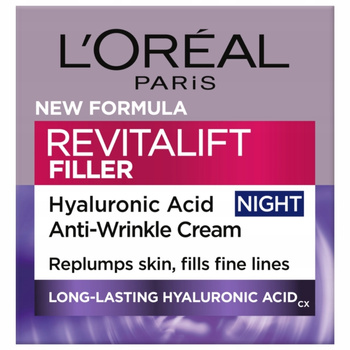 Loreal Revitalift Filler Przeciwzmarszczkowy Krem Do Twarzy Na Noc 50 ml