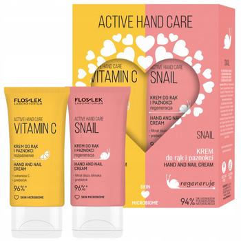 Floslek Active Hand Care Zestaw Prezentowy Kosmetyków Kremy Do Rąk 2 x 50ml