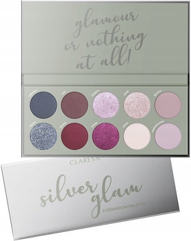 Claresa Silver Glam Paleta 10 Cieni Do Powiek