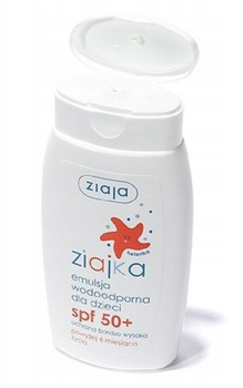 Ziaja Ziajka Wodoodporna Emulsja Dzieci Opalania SPF50+