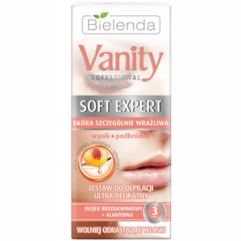 Bielenda Vanity Soft Expert Zestaw Krem Do Depilacji Wąsika Twarzy + Balsam